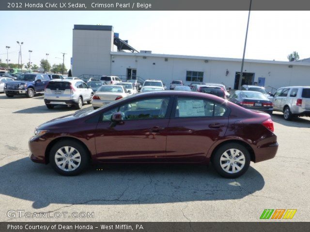 2012 Honda Civic LX Sedan in Crimson Pearl