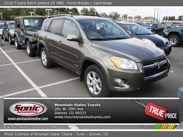 2010 Toyota RAV4 Limited V6 4WD in Pyrite Metallic