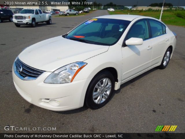 2010 Nissan Altima 2.5 S in Winter Frost White