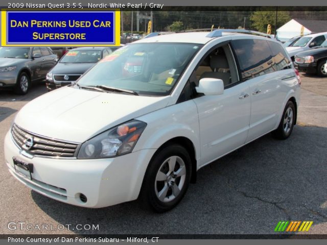 2009 Nissan Quest 3.5 S in Nordic White Pearl