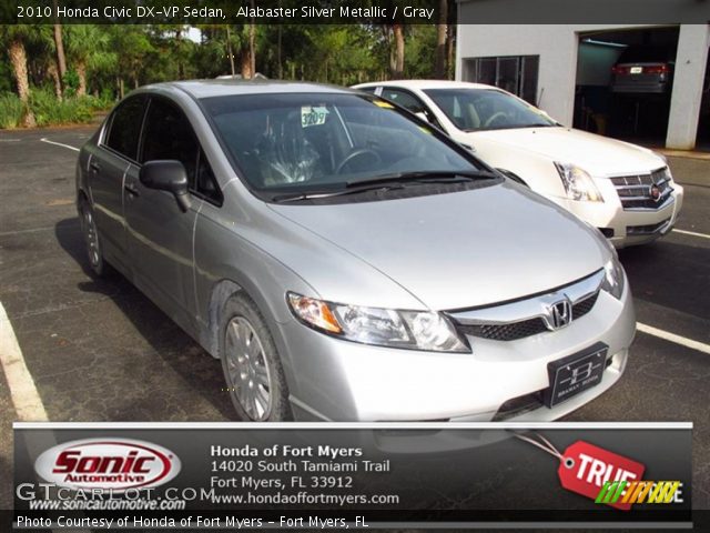2010 Honda Civic DX-VP Sedan in Alabaster Silver Metallic
