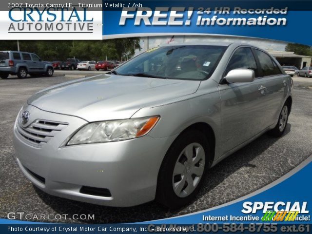 2007 Toyota Camry LE in Titanium Metallic
