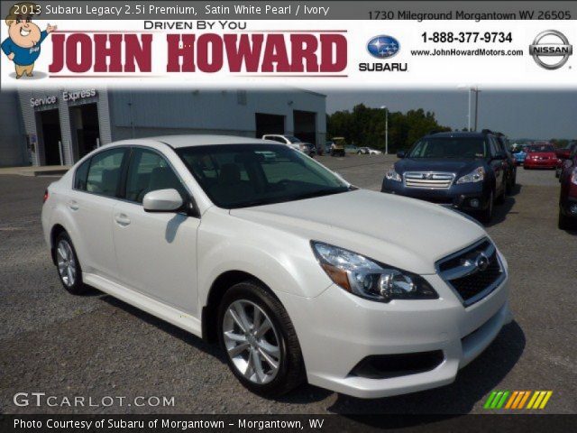 2013 Subaru Legacy 2.5i Premium in Satin White Pearl