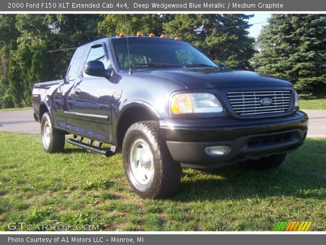 2000 Ford F150 XLT Extended Cab 4x4 in Deep Wedgewood Blue Metallic