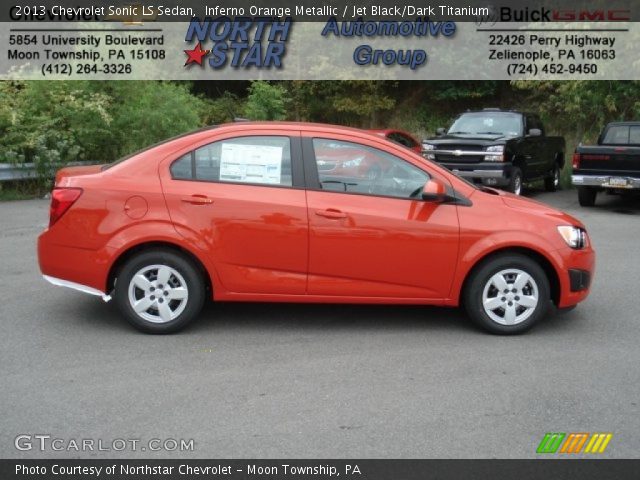2013 Chevrolet Sonic LS Sedan in Inferno Orange Metallic