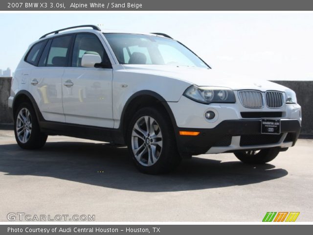 2007 BMW X3 3.0si in Alpine White