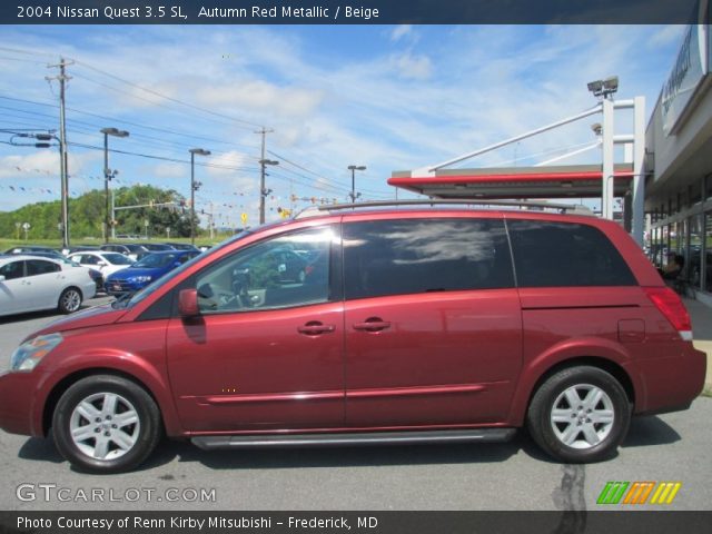 2004 Nissan Quest 3.5 SL in Autumn Red Metallic