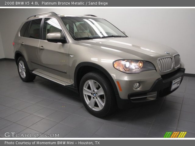 2008 BMW X5 4.8i in Platinum Bronze Metallic