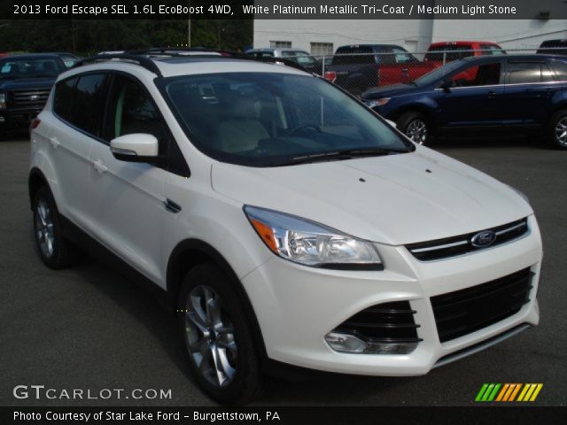 2013 Ford Escape SEL 1.6L EcoBoost 4WD in White Platinum Metallic Tri-Coat