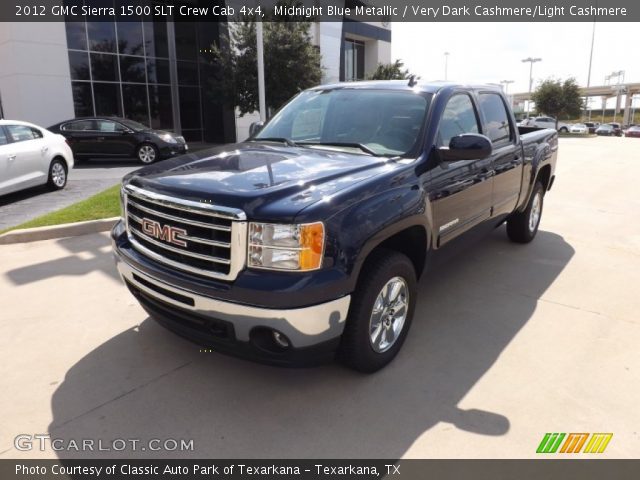 2012 GMC Sierra 1500 SLT Crew Cab 4x4 in Midnight Blue Metallic