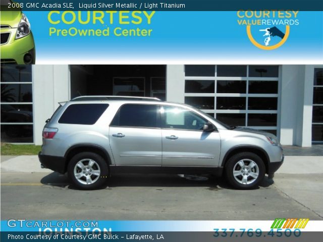 2008 GMC Acadia SLE in Liquid Silver Metallic