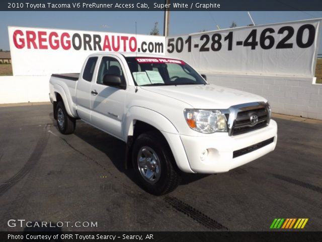 2010 Toyota Tacoma V6 PreRunner Access Cab in Super White