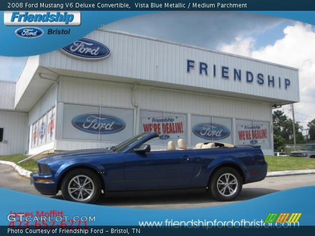 2008 Ford Mustang V6 Deluxe Convertible in Vista Blue Metallic