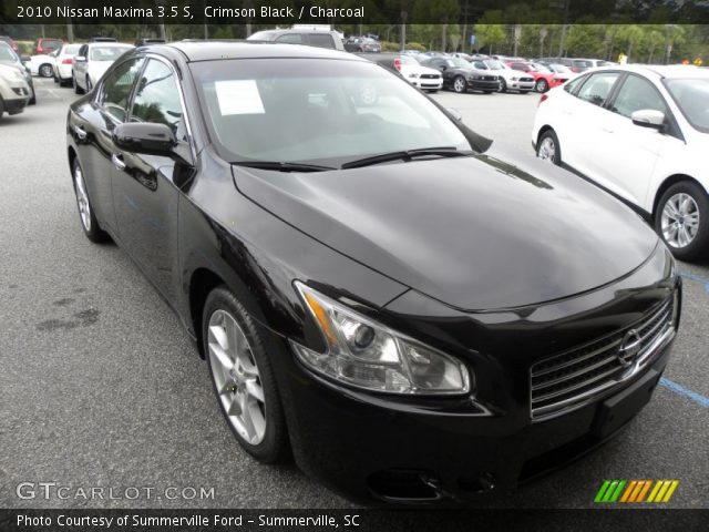 2010 Nissan Maxima 3.5 S in Crimson Black