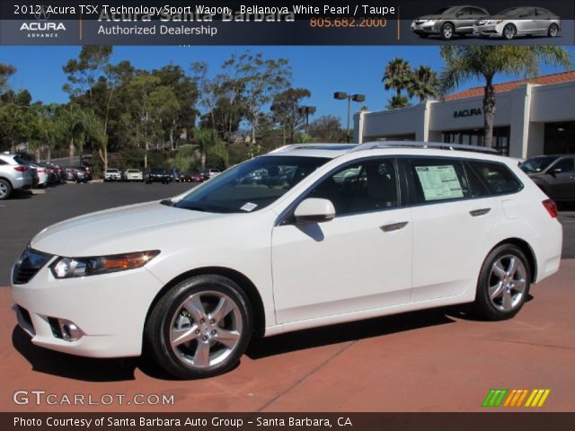 2012 Acura TSX Technology Sport Wagon in Bellanova White Pearl