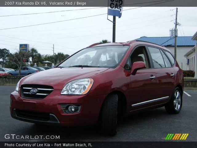 2007 Kia Rondo EX V6 in Volcanic Red