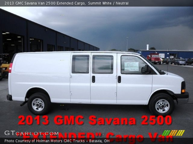 2013 GMC Savana Van 2500 Extended Cargo in Summit White