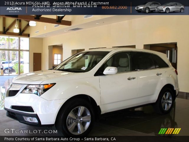2012 Acura MDX SH-AWD in Aspen White Pearl II