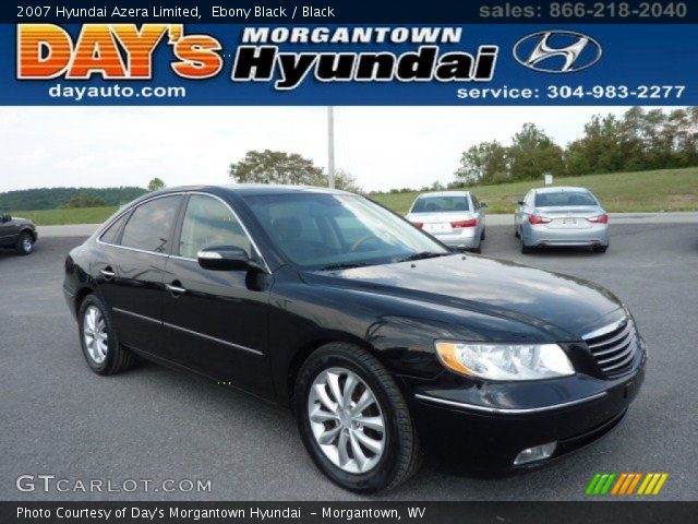 2007 Hyundai Azera Limited in Ebony Black