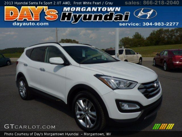 2013 Hyundai Santa Fe Sport 2.0T AWD in Frost White Pearl