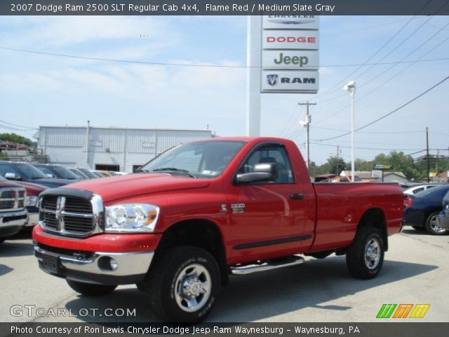 2007 Dodge Ram 2500 SLT Regular Cab 4x4 in Flame Red