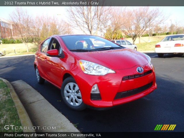 2012 Toyota Prius c Hybrid Two in Absolutely Red