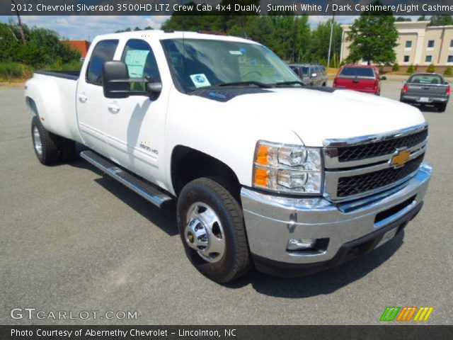 2012 Chevrolet Silverado 3500HD LTZ Crew Cab 4x4 Dually in Summit White