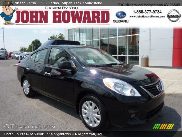 2012 Nissan Versa 1.6 SV Sedan in Super Black