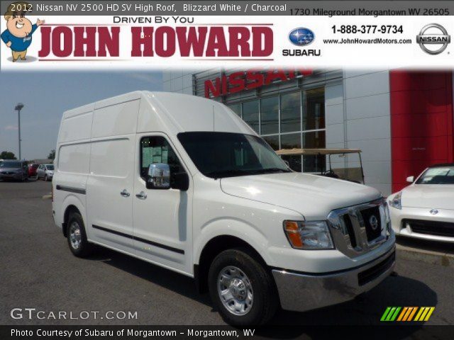 2012 Nissan NV 2500 HD SV High Roof in Blizzard White