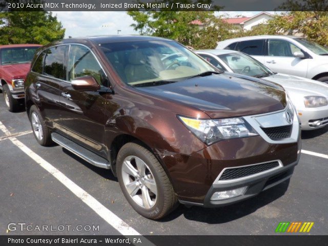 2010 Acura MDX Technology in Ionized Bronze Metallic