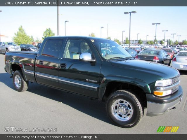 2002 Chevrolet Silverado 1500 LT Crew Cab 4x4 in Forest Green Metallic