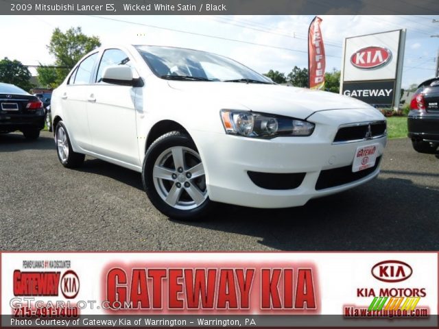 2009 Mitsubishi Lancer ES in Wicked White Satin