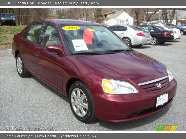 2003 Honda Civic EX Sedan in Radiant Ruby Pearl