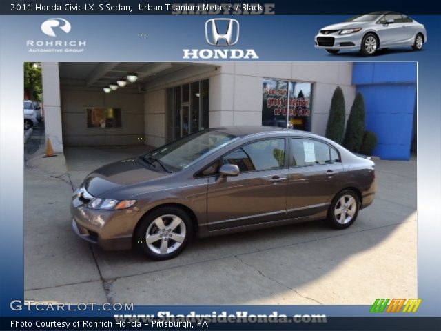 2011 Honda Civic LX-S Sedan in Urban Titanium Metallic