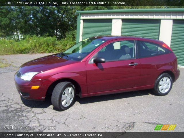 2007 Ford Focus ZX3 SE Coupe in Dark Toreador Red Metallic