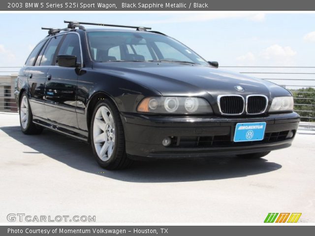 2003 BMW 5 Series 525i Sport Wagon in Black Sapphire Metallic