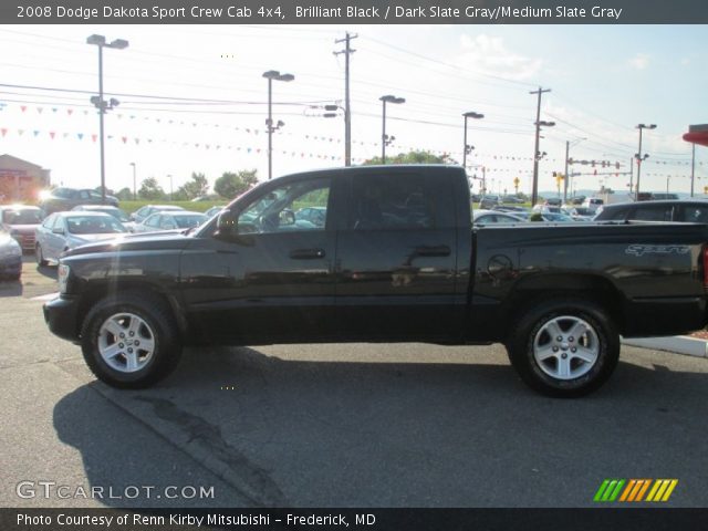 2008 Dodge Dakota Sport Crew Cab 4x4 in Brilliant Black