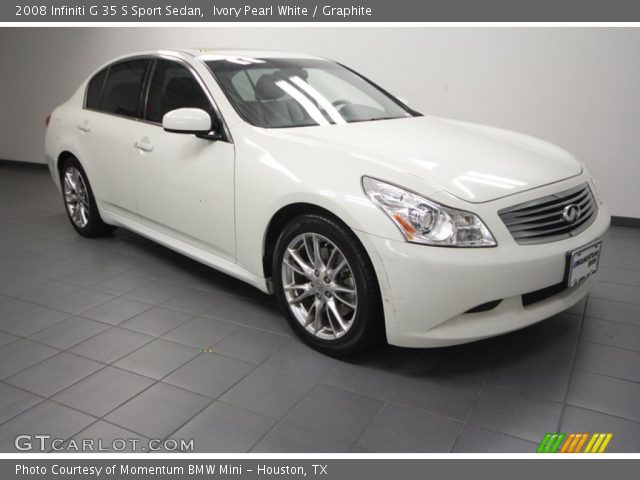 2008 Infiniti G 35 S Sport Sedan in Ivory Pearl White