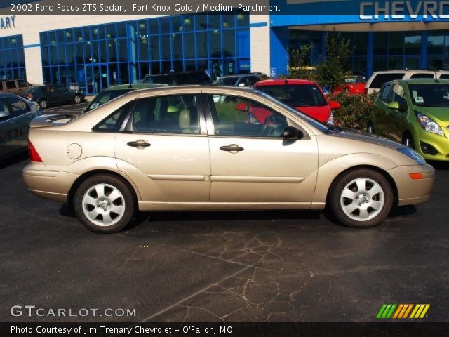 2002 Ford Focus ZTS Sedan in Fort Knox Gold