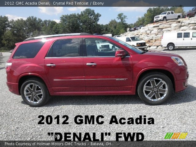 2012 GMC Acadia Denali in Crystal Red Tintcoat