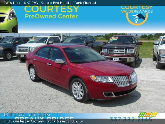 2010 Lincoln MKZ FWD in Sangria Red Metallic