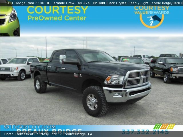 2011 Dodge Ram 2500 HD Laramie Crew Cab 4x4 in Brilliant Black Crystal Pearl