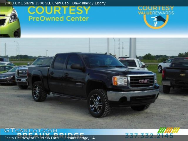 2008 GMC Sierra 1500 SLE Crew Cab in Onyx Black
