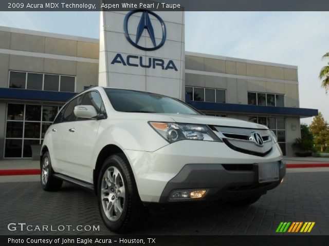 2009 Acura MDX Technology in Aspen White Pearl