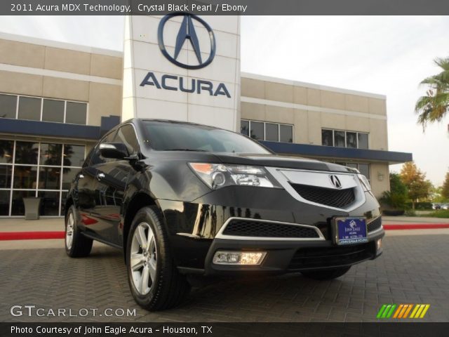 2011 Acura MDX Technology in Crystal Black Pearl