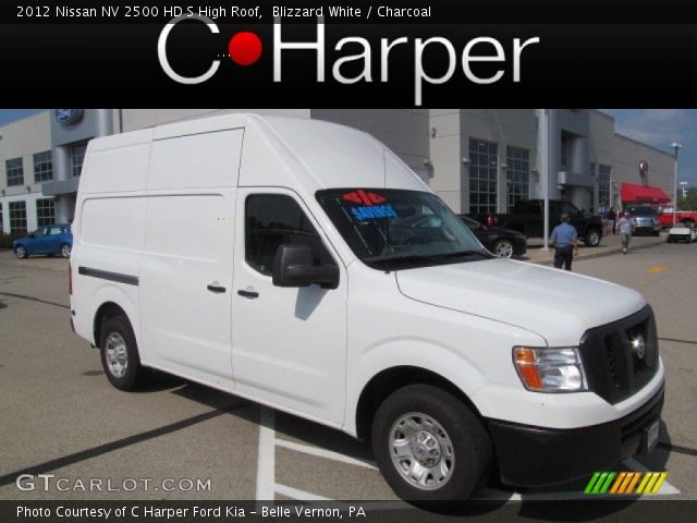 2012 Nissan NV 2500 HD S High Roof in Blizzard White