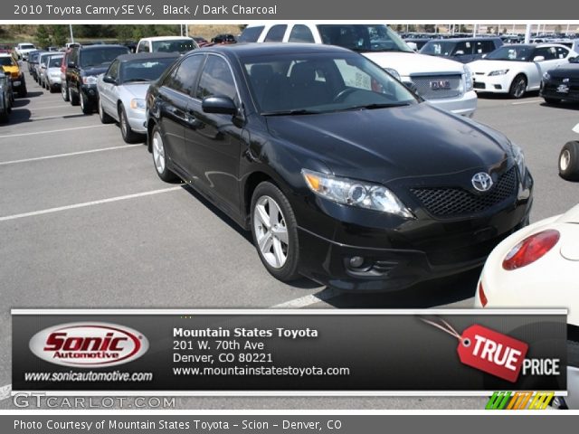 2010 Toyota Camry SE V6 in Black