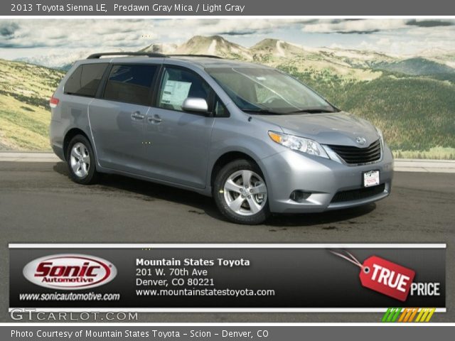 2013 Toyota Sienna LE in Predawn Gray Mica