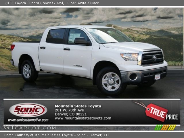 2012 Toyota Tundra CrewMax 4x4 in Super White