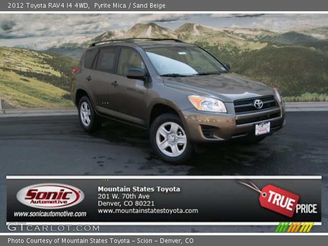 2012 Toyota RAV4 I4 4WD in Pyrite Mica